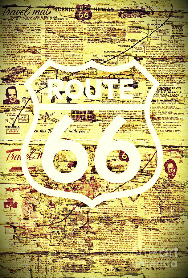 Route 66 Digital Art by Binka Kirova