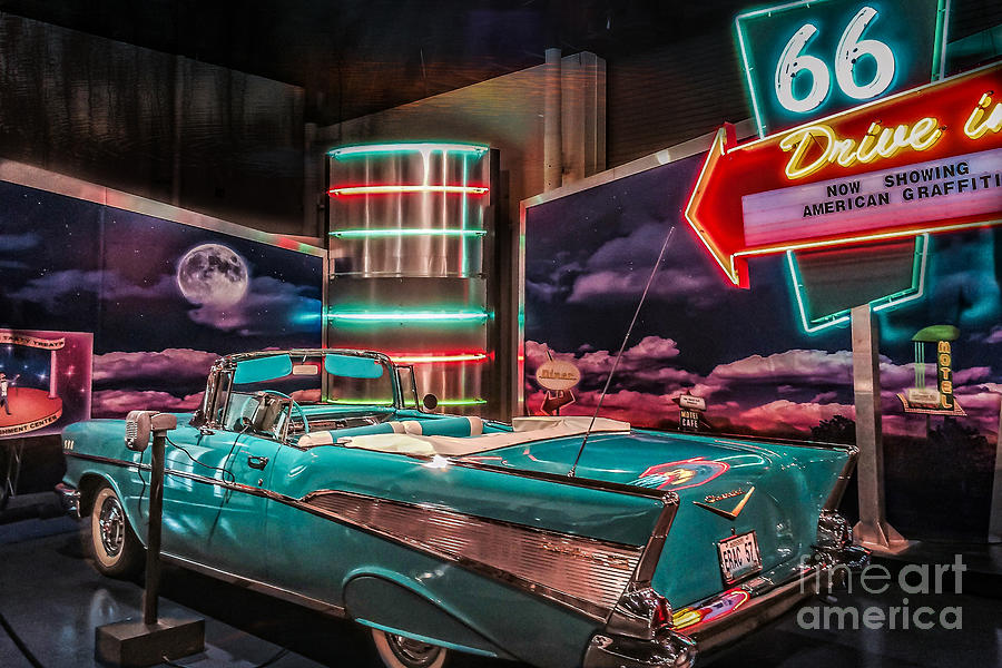 Route 66 Chevy Bel-Air Photograph by Peggy Franz