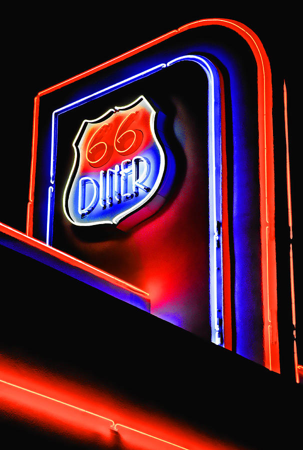 Route 66 Diner Photograph by Dennis Cox