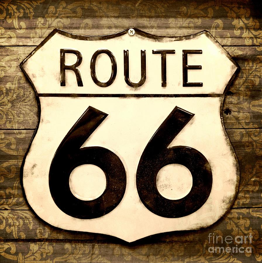 Route 66 Filigree Photograph by Robert ONeil