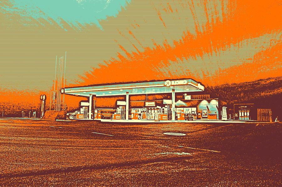 Route 66 Gas Station Painting