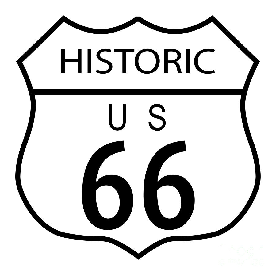 Route 66 Historic Digital Art by Bigalbaloo Stock - Fine Art America