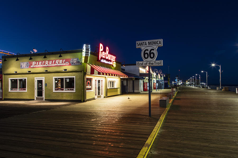 Route 66 Pier Burger Photograph by John McGraw