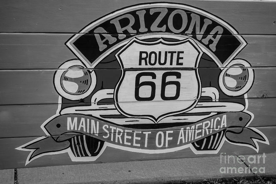 Route 66 Sign Photograph by Anthony Sacco