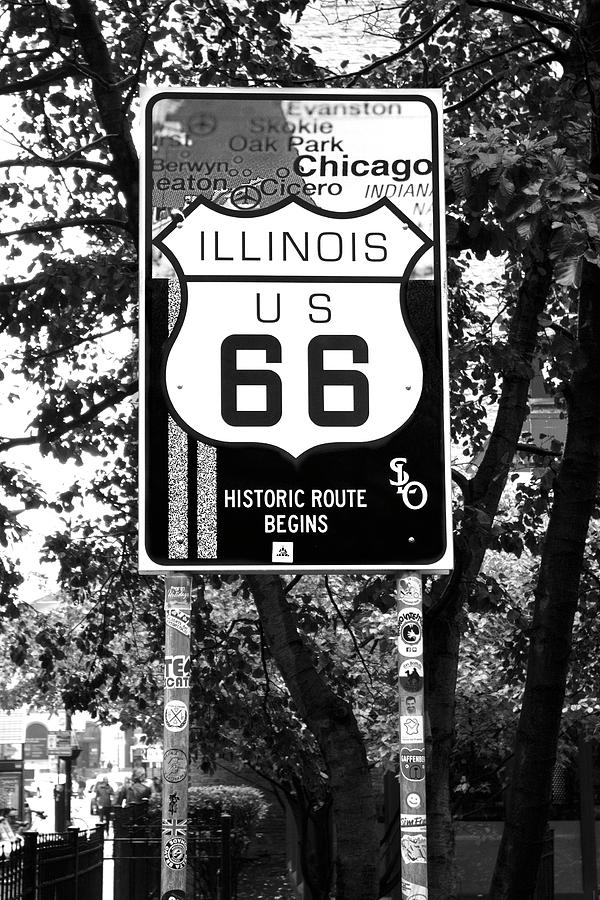 Route 66 Sign Photograph by Patty Colabuono