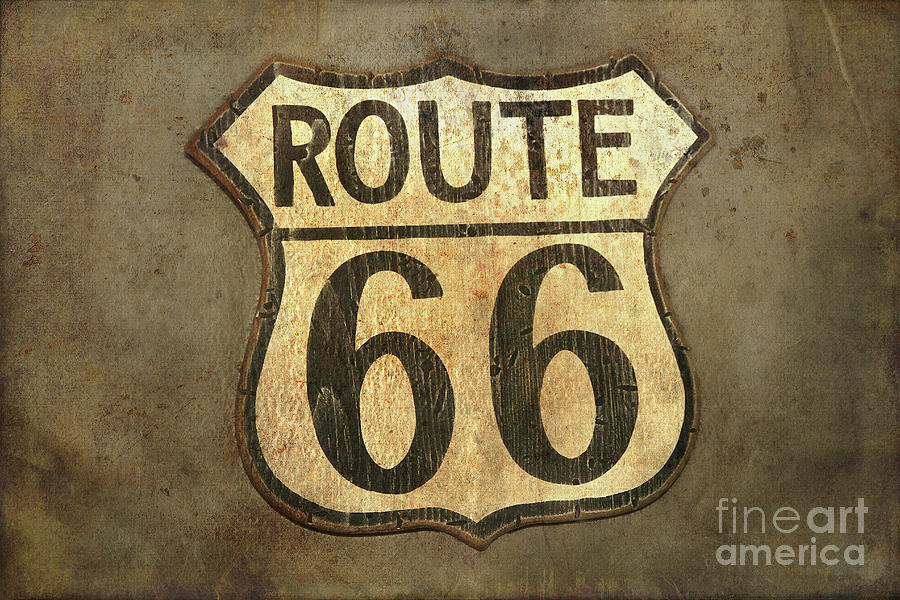 Route 66 Sign Photograph by Teresa Zieba