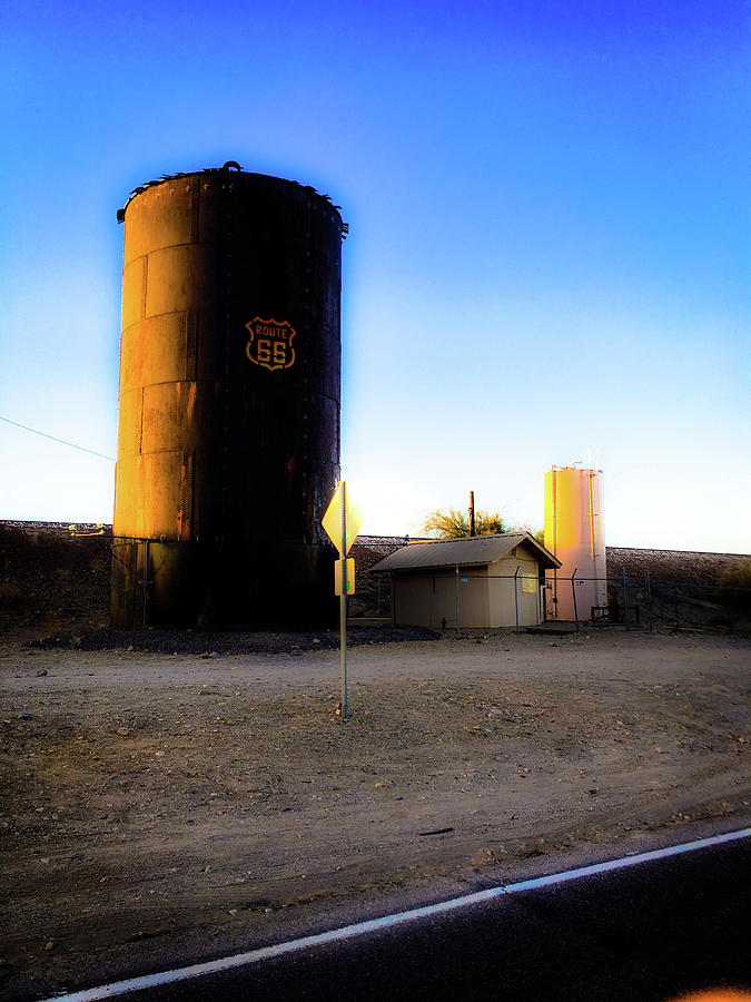 Route 66 Silo Photograph by Charles Benavidez