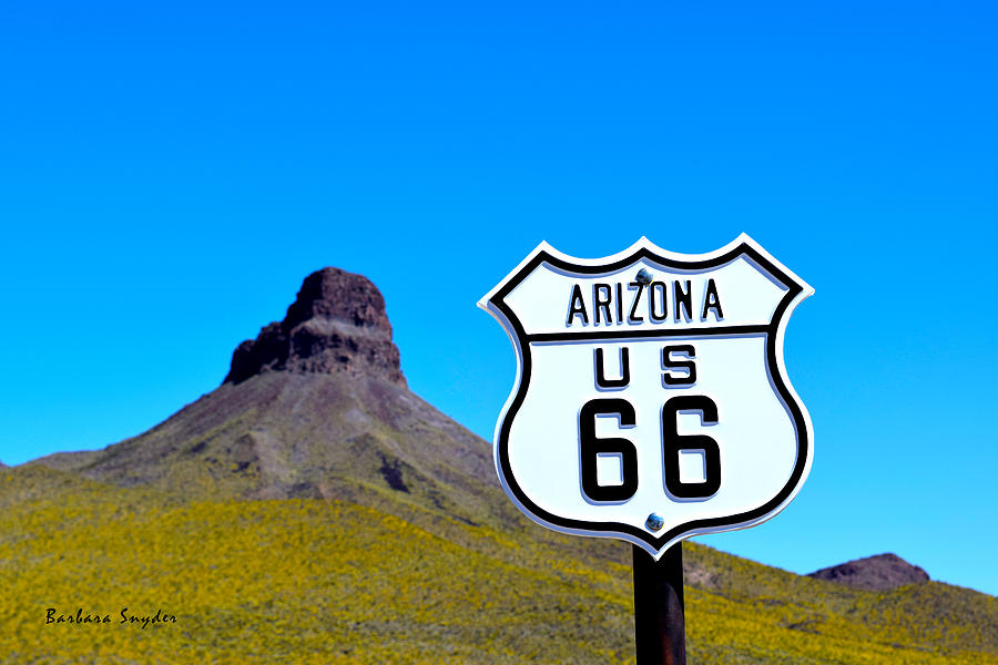 Route 66 To Oatman Arizona Painting by Barbara Snyder - Fine Art America