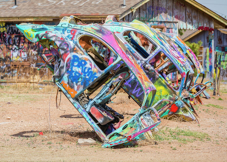 Route 66 VW Bug Ranch Photograph by Stephen Stookey