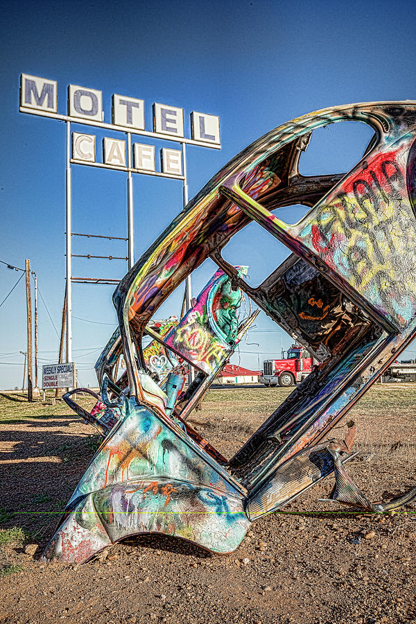 Route 66 Photograph - Route 66 Vw Slug Bug Ranch by Stephen Stookey Route 66 Photograph - Route 66 Vw Slug Bug Ranch by Stephen Stookey