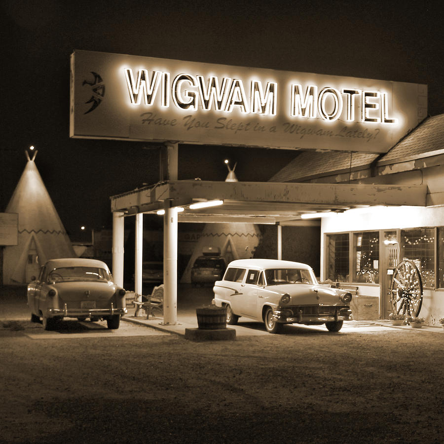 Route 66 - Wigwam Motel Photograph by Mike McGlothlen
