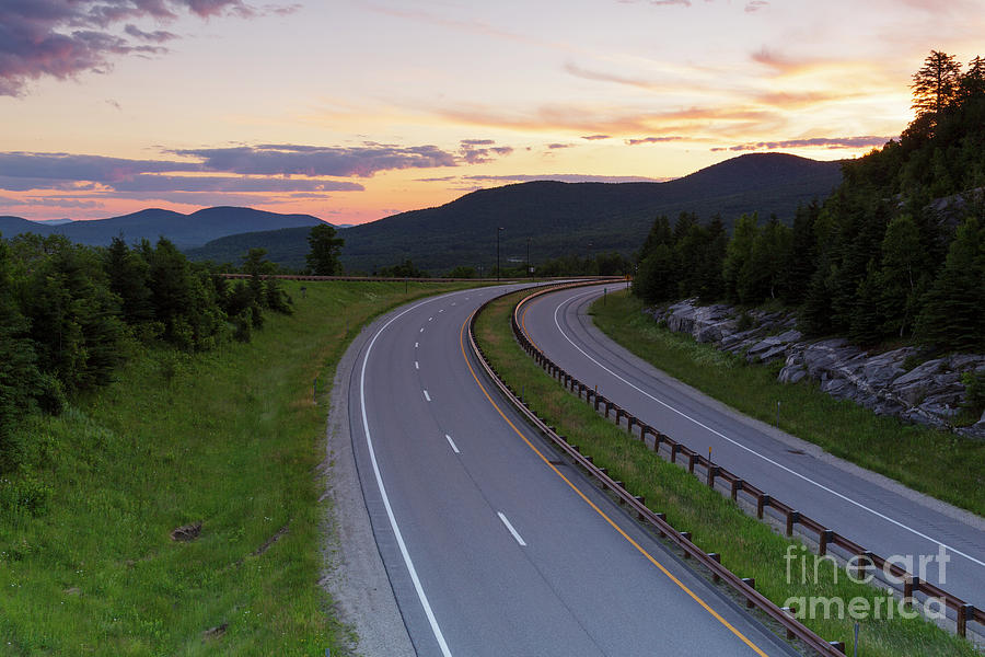 Nature Photograph - Route 93 - Franconia Notch State Park New Hampshire by Erin Paul Donovan