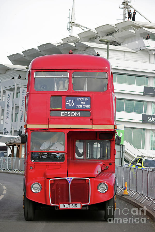Routemaster bus Epsom Photograph by Julia Gavin