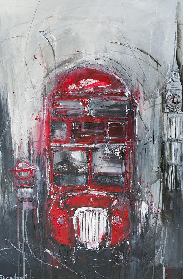 London Painting - Routemaster by Irina Rumyantseva