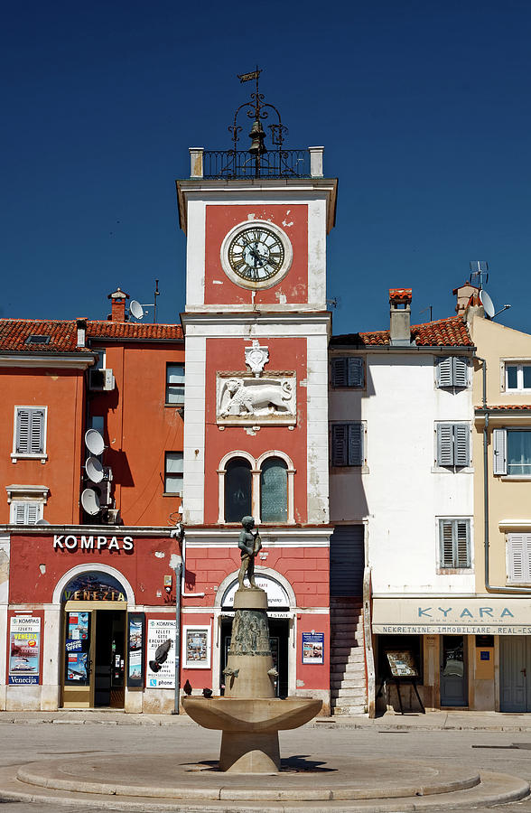 Rovinj Main Square Photograph by Sally Weigand