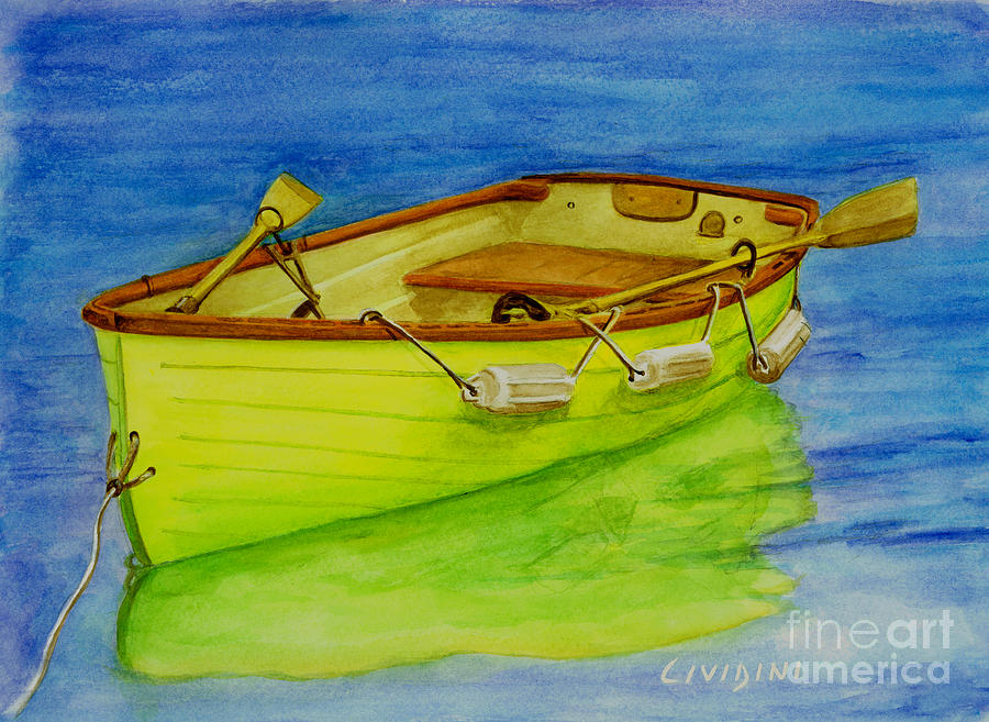 Row Boat 8 Painting by Peter Paul Lividini Pixels