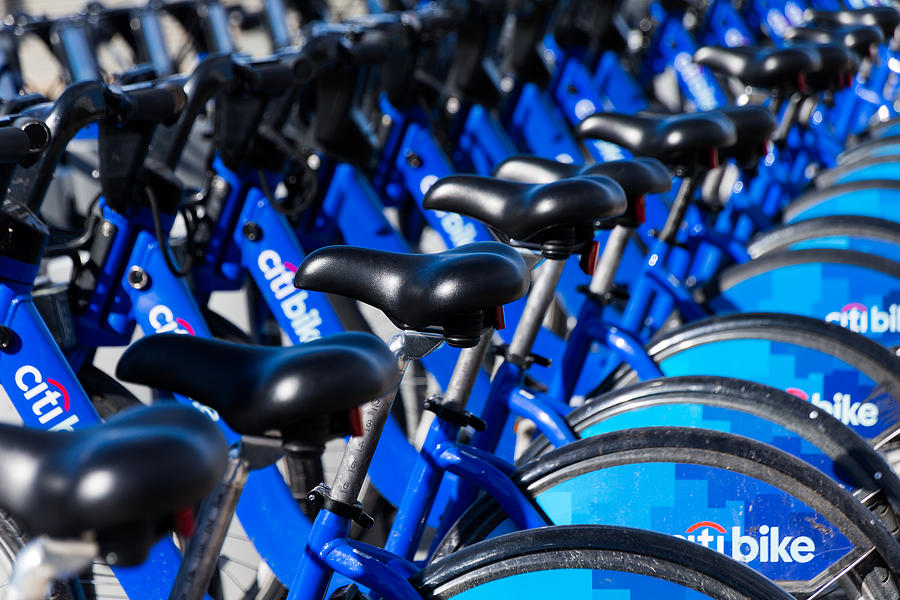 Row of Citibikes Photograph by SR Green