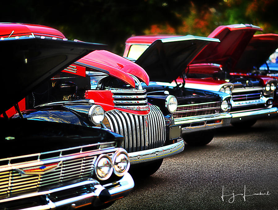 Row of Classic Cars Photograph by Lisa Lambert-Shank