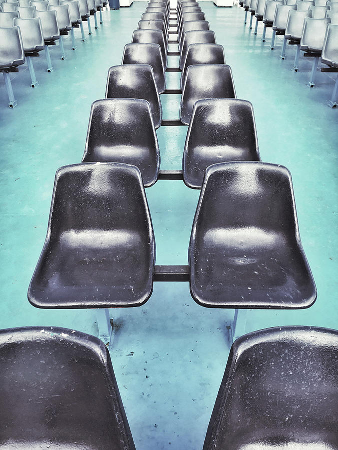 Pattern Photograph - Row of seats  by Tom Gowanlock
