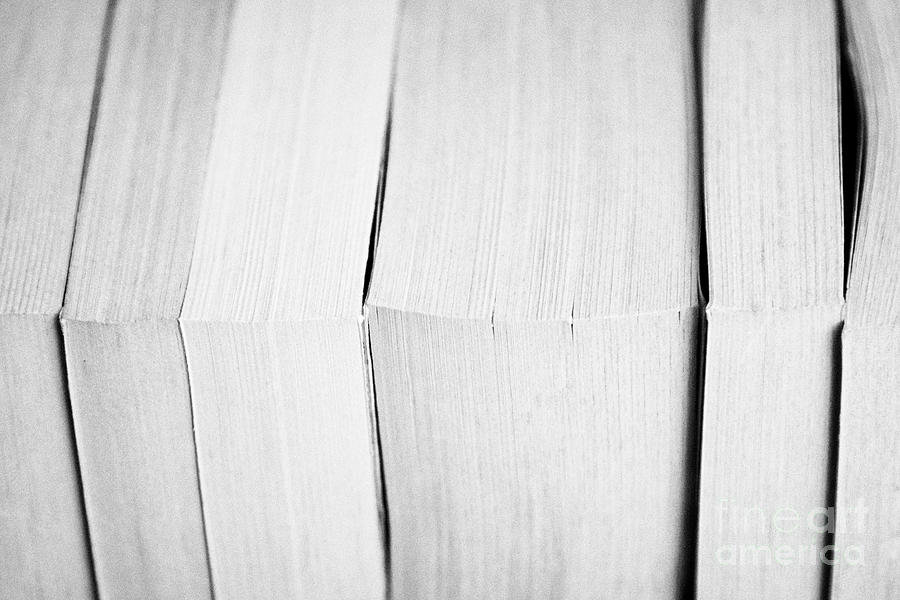 Book Photograph - Row Of Used Paperback Books In The Uk by Joe Fox
