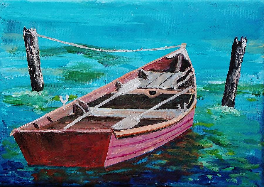 Row your Boat Painting by Mike Caitham - Fine Art America