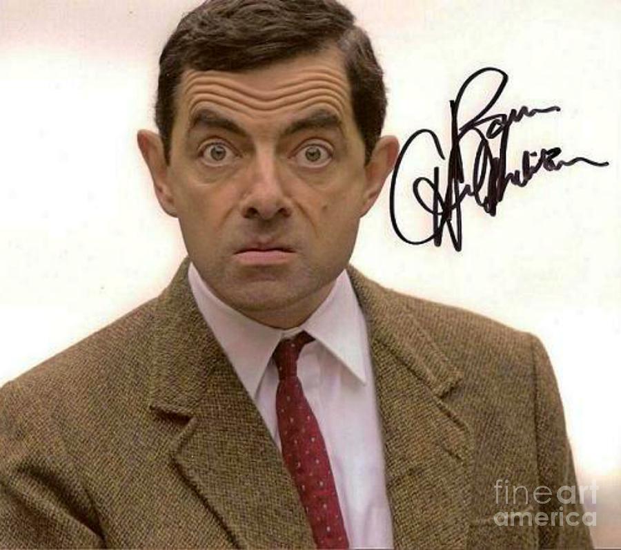 Rowan Atkinson Autographed Print Photograph by Pd | Fine Art America