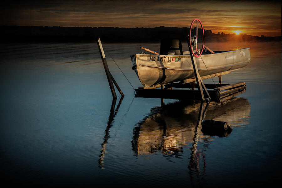 Rowboat at Sunrise  Photograph by Randall Nyhof