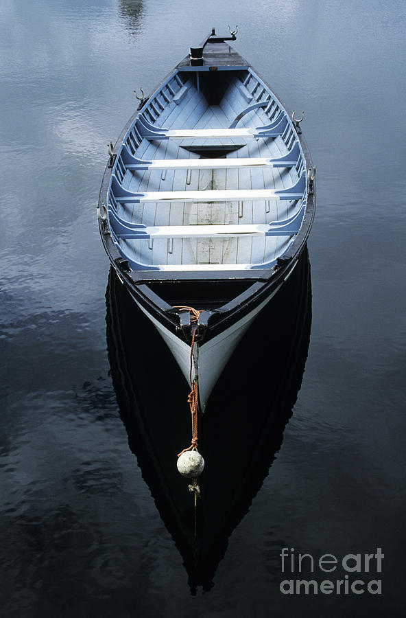 Rowboat on Calm Water Photograph by Peter Stone - Printscapes