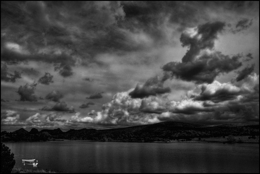 Rowboats and Clouds on Lake Watson Photograph by Wayne King
