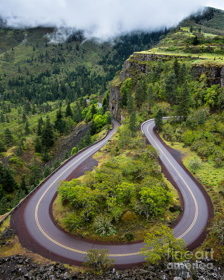 Rowena Crest Loops - Oregon Photograph by Gary Whitton