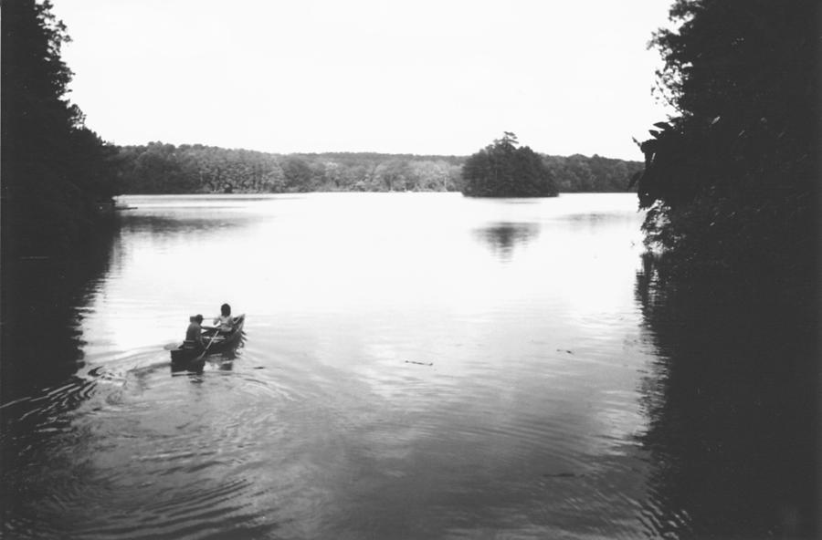 Black And White Photograph - Rowing by Cat Rondeau