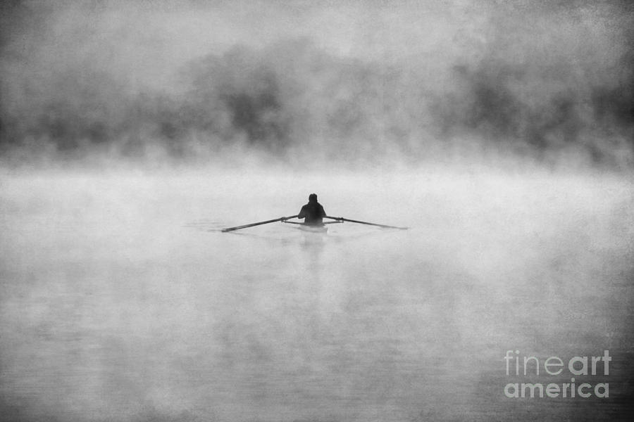 Summer Photograph - Rowing on the Chattahoochee by Darren Fisher