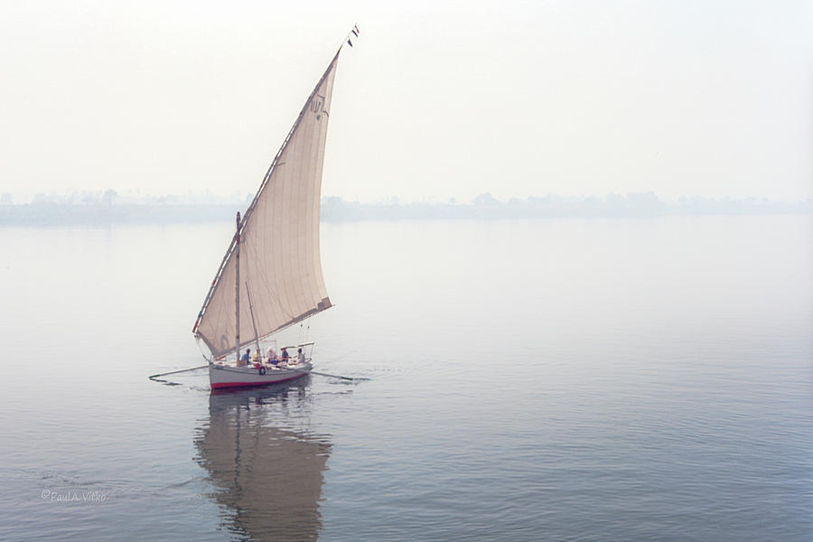 sailing on the Nile.... Photograph by Paul Vitko