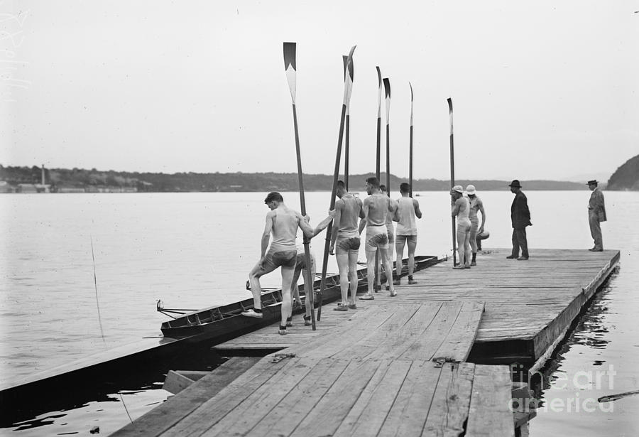 Rowing Team, 1911.  Photograph by Granger
