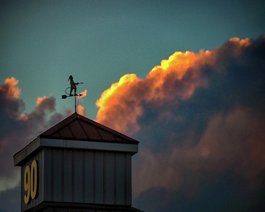 Roxana Fire Company Weather Vane Photograph by Bill Swartwout