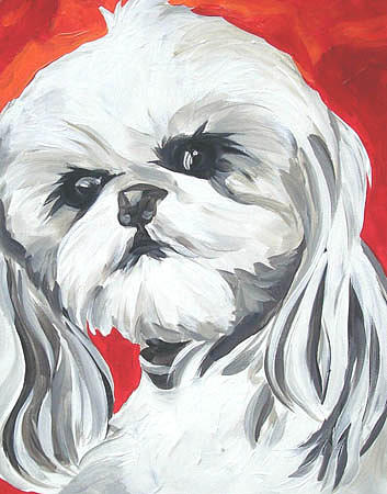 Dog Painting - Roxy Star by Alli Berglund Dog Painting - Roxy Star by Alli Berglund