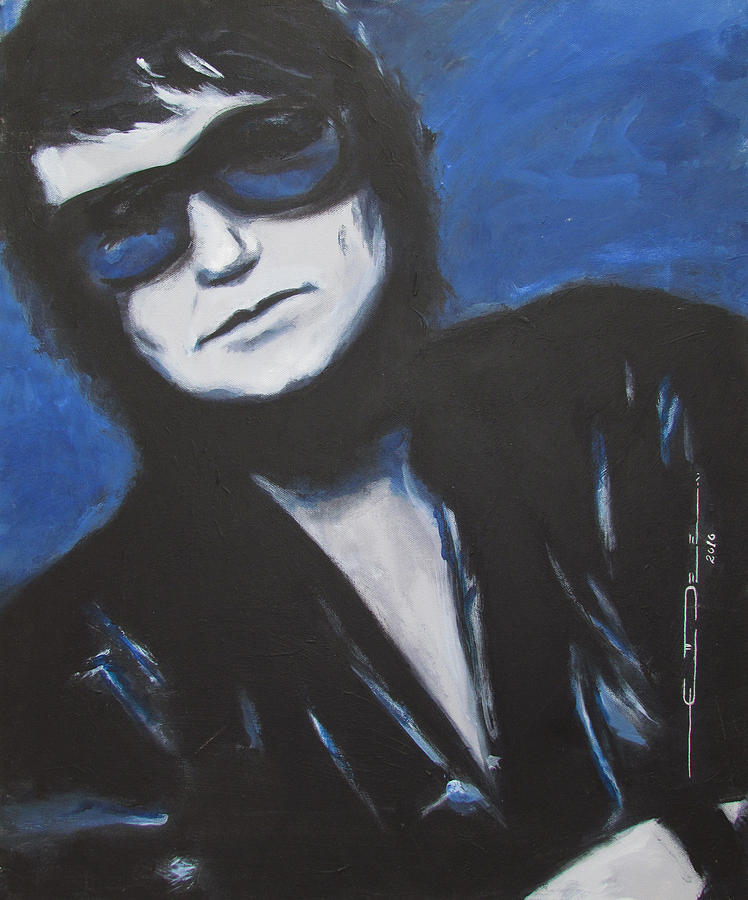 Roy Orbison In Beautiful Dreams - Forever Painting by Eric Dee