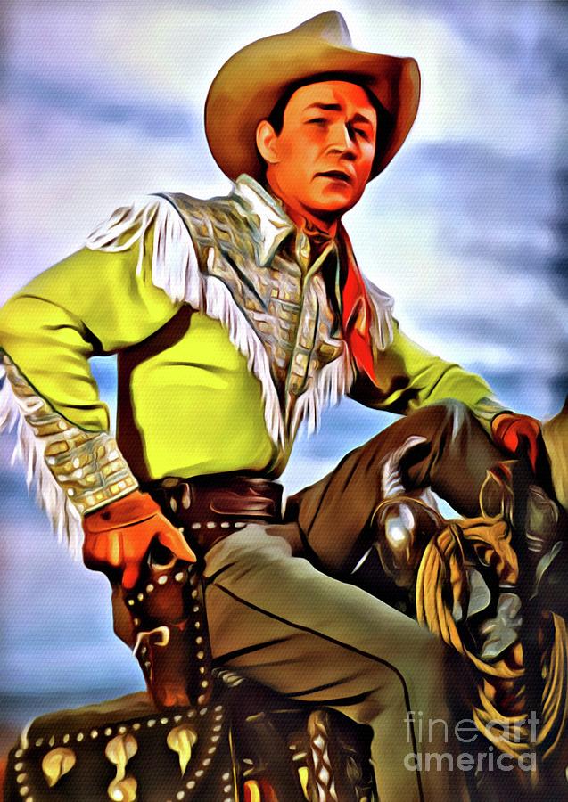 Roy Rogers, Hollywood Legend Digital Art