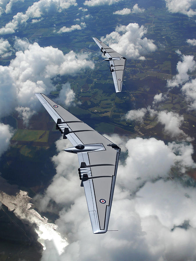 Royal Air Force Flying Wings Digital Art by Erik Simonsen
