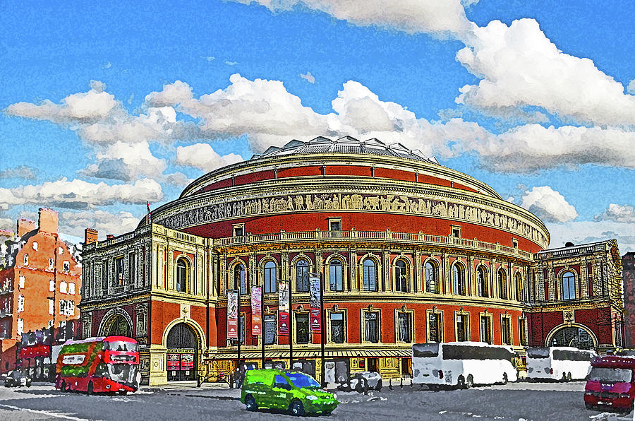 London Mixed Media - Royal Albert Hall by Peter Allen