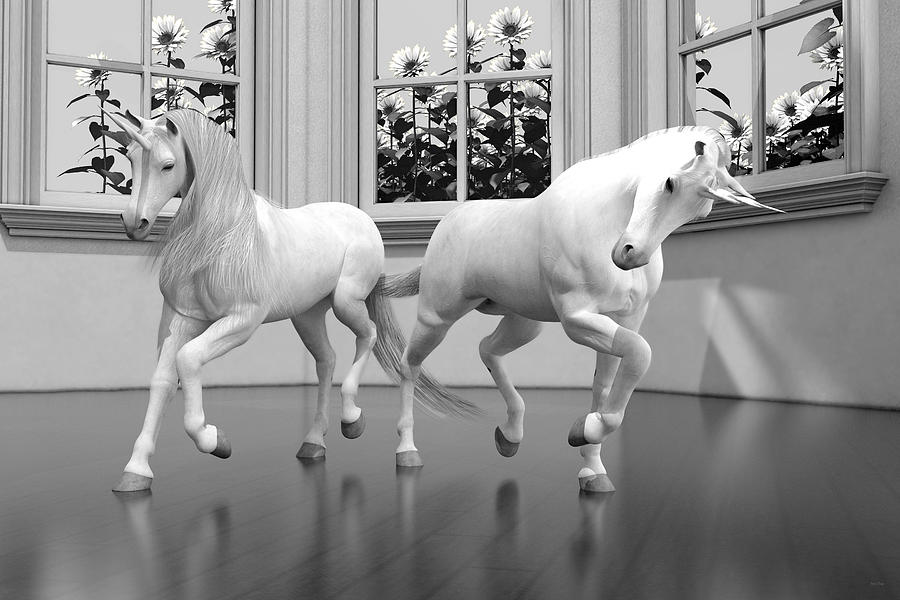 Unicorn Digital Art - Royal Arms by Betsy Knapp