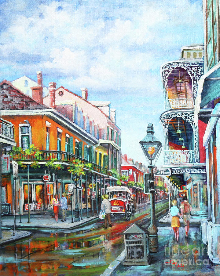 New Orleans Painting - Royal Balconies by Dianne Parks