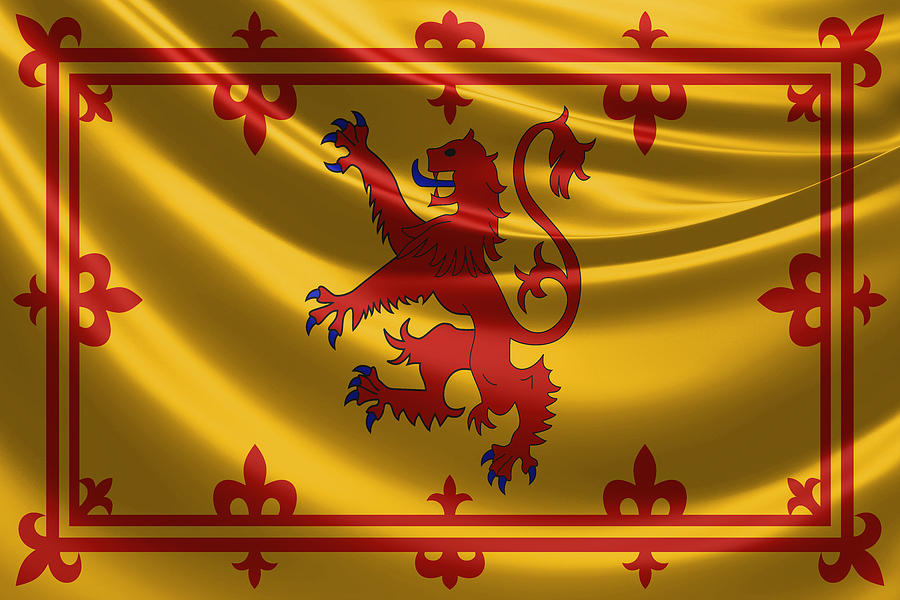 Royal Banner of the Royal Arms of Scotland Digital Art by Serge Averbukh
