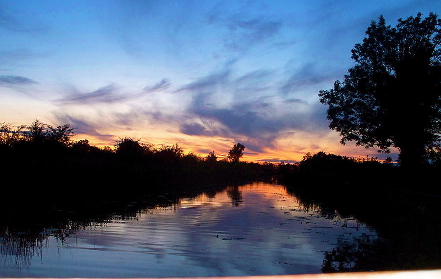 Royal Canal Sunset Photograph by Kenlynn Schroeder