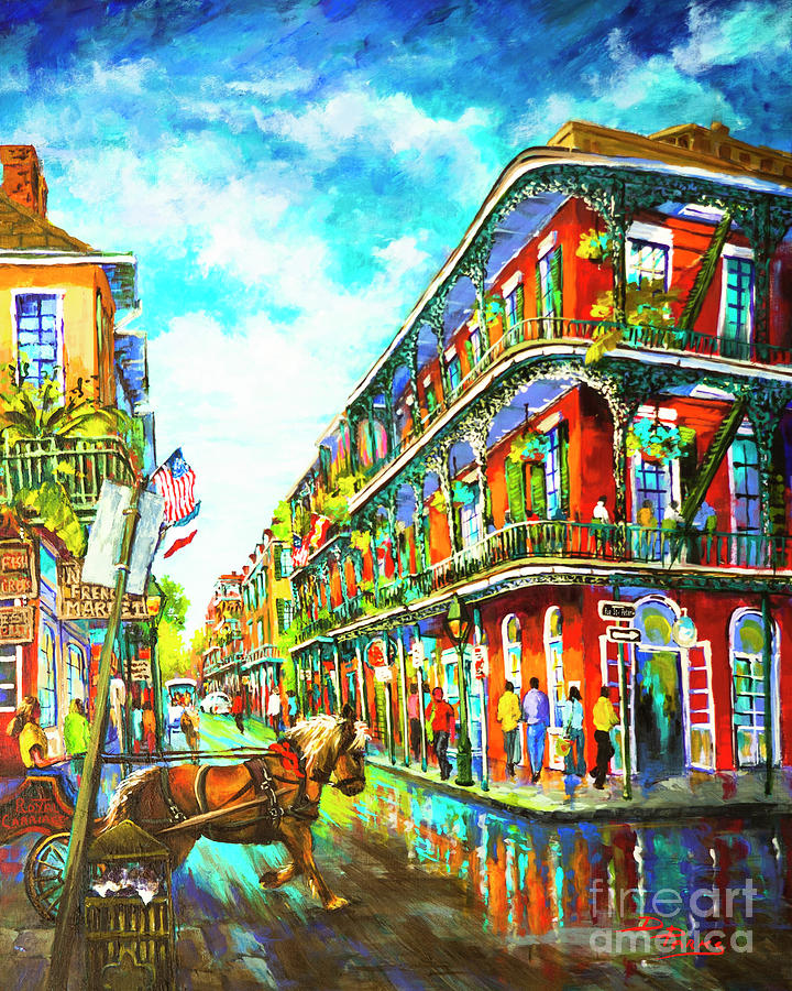 New Orleans Artist Painting - Royal Carriage - New Orleans French Quarter by Dianne Parks