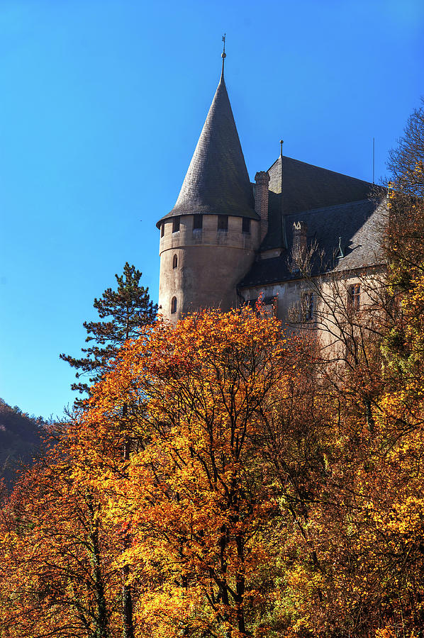 Royal Castle Karlstejn in Autumn Time Photograph by Jenny Rainbow