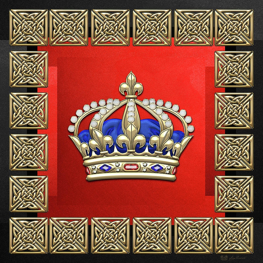 Queen Digital Art - Royal Crown of France  by Serge Averbukh