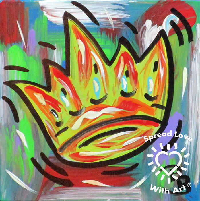 Abstract Painting - Royal Crown by Parker Beaudoin Abstract Painting - Royal Crown by Parker Beaudoin