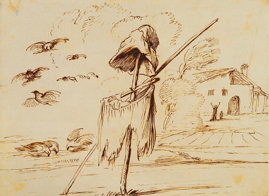 Royal Guercino Scarecrow Painting by MotionAge Designs