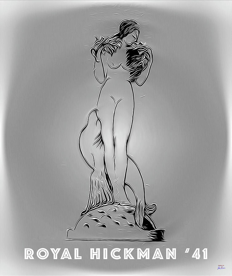 Black And White Digital Art - Royal Hickman 41 by Joe Paradis